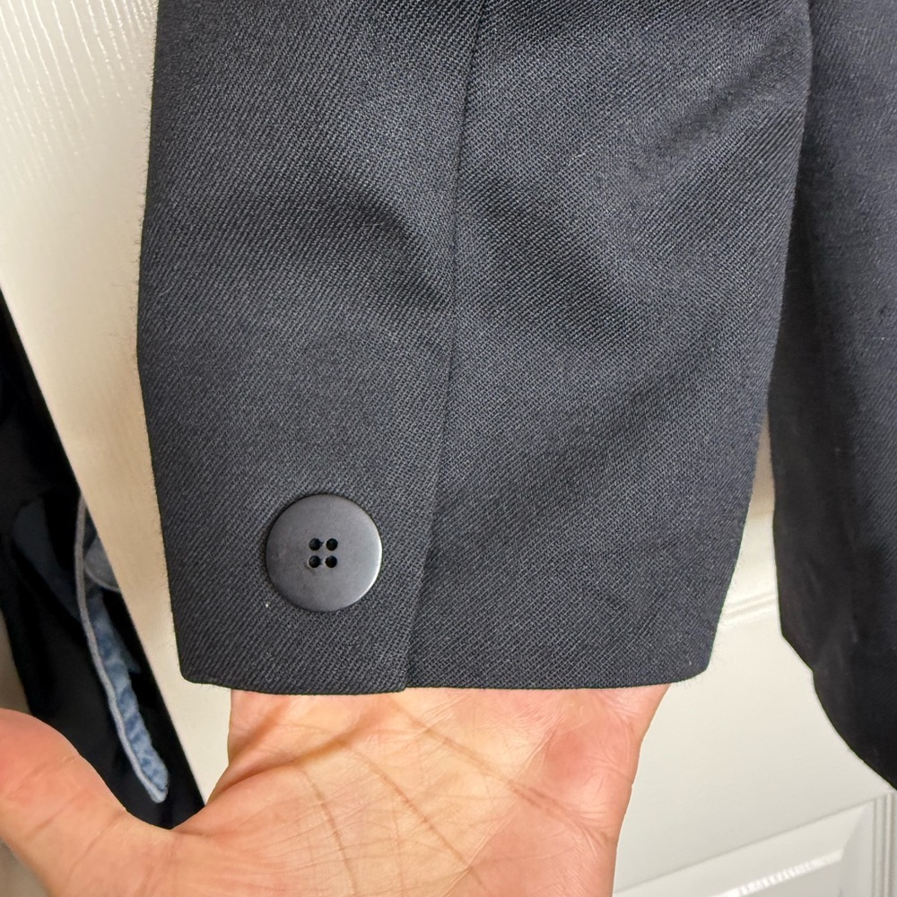 Pendleton Womens Black Virgin Wool Blazer Tailore… - image 8